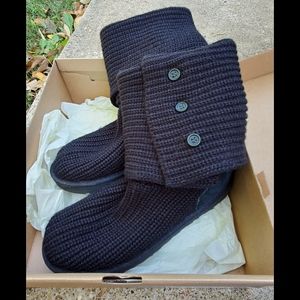 UGG Cardy Boots Black Size 8 EUC